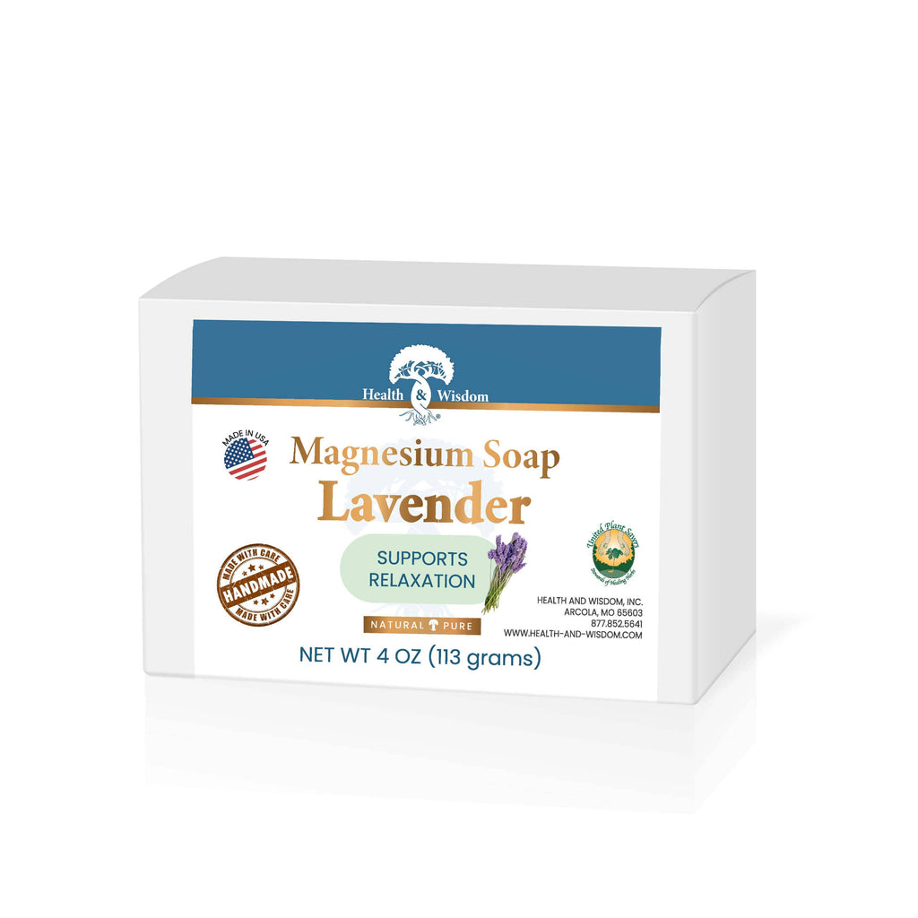 Magnesium Bar Soap - 4 oz Lavender