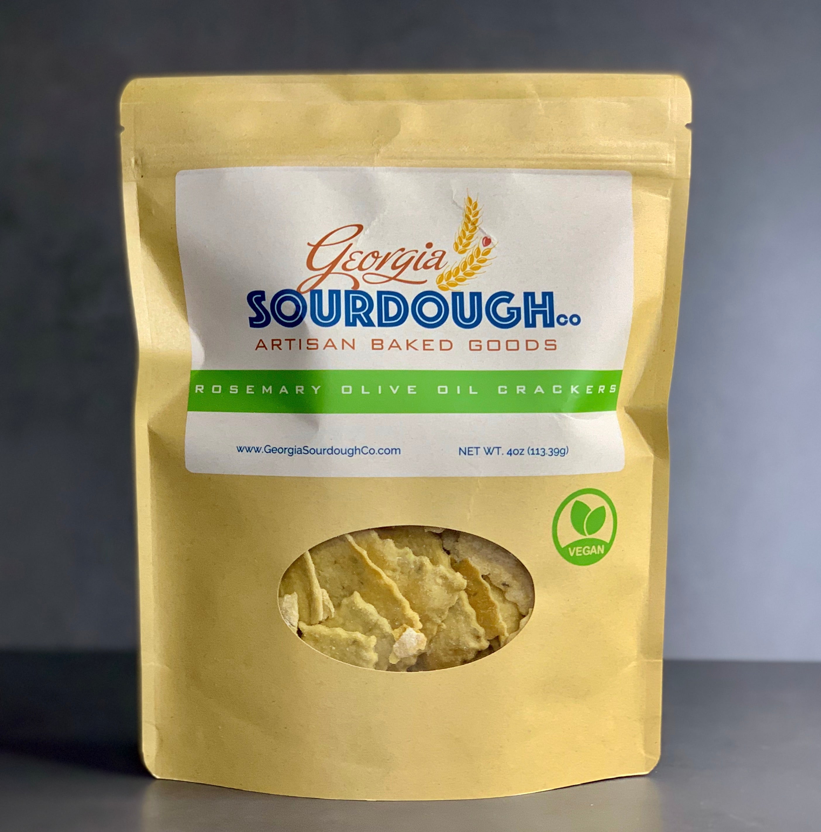 Sourdough rosemary crackers