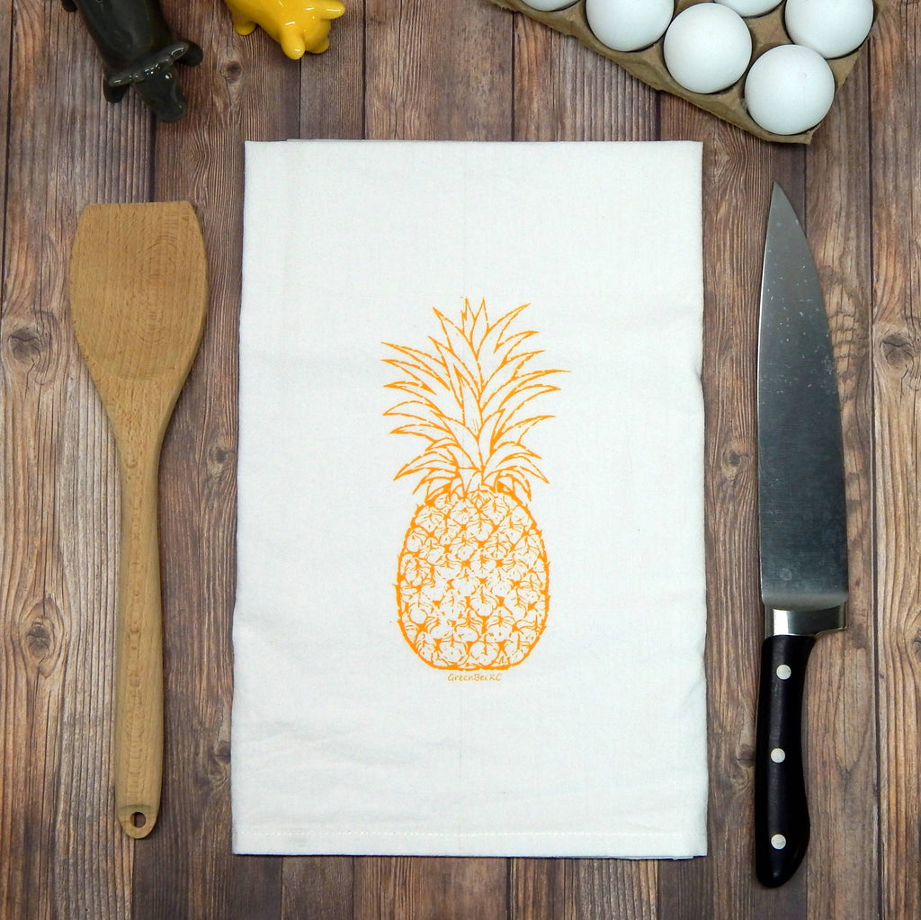 Pineapple Flour Sack Tea Towel